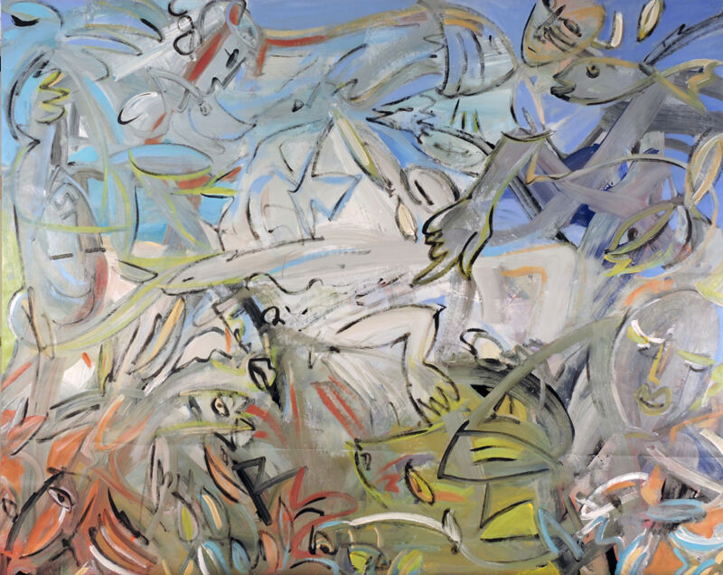 Crawlers, Manuela Gottfried 2015,Acryl auf Lerinwand, 195 x 155 cm, anfragen