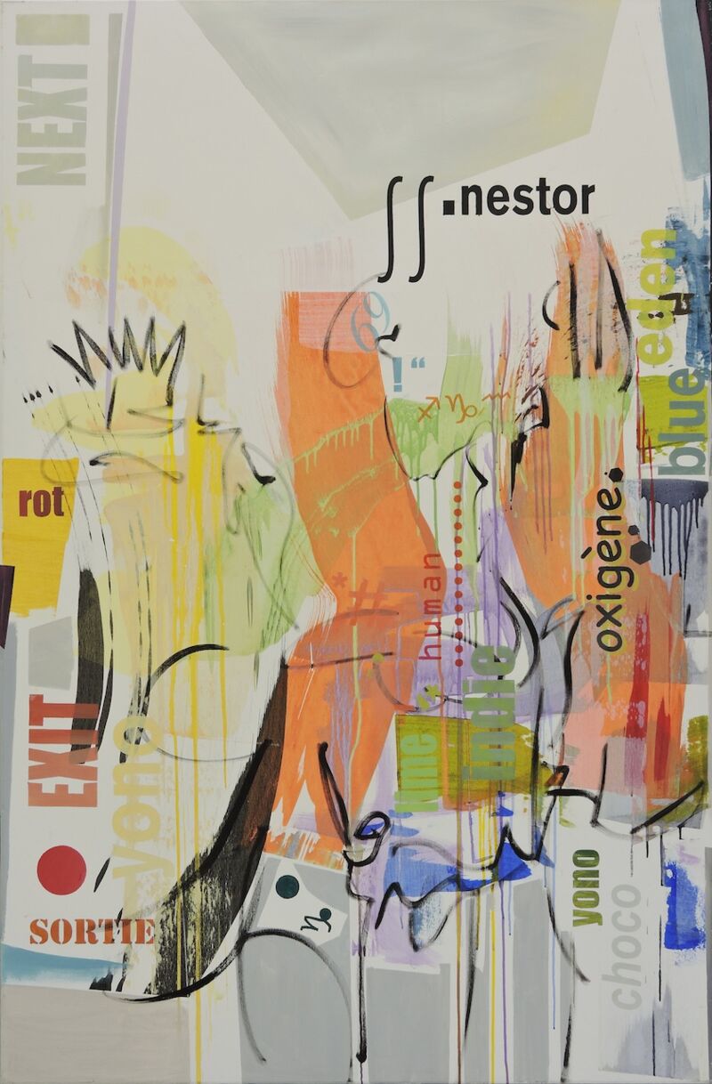 Nestor, Manuela Gottfried 2012, Acryl auf Leinwand, 115 x 175 cm, anfragen