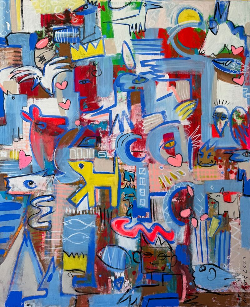 Stay Cool, Manuela Gottfried Acryl auf Leinwand, 110 x 135 cm, anfragen